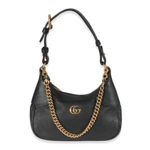 Gucci Black Goatskin Small Aphrodite Shoulder Bag